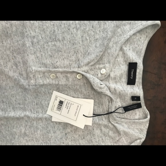 Theory men’s grey 3 button shirt - Picture 2 of 3